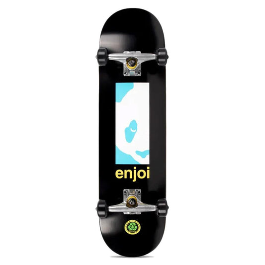 Enjoi Box Panda Factory Complete Skateboard Black 8.25"