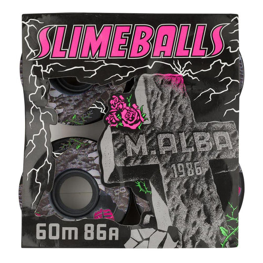 Slime Balls Skateboard Wheels Malba OG 86a Black 60mm