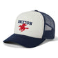 Brixton Pegasus NetPlus Trucker Cap Hat White Navy
