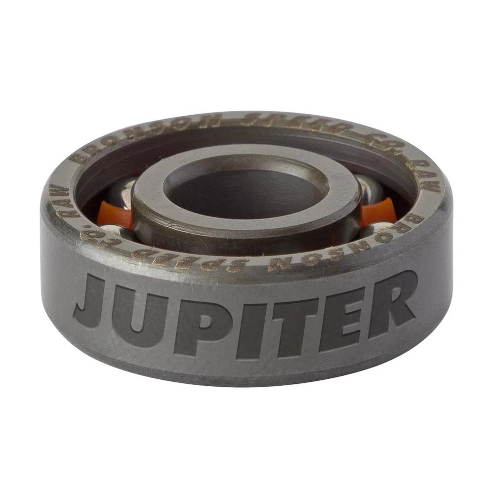 Bronson Speed Co. Skateboard Bearings Zion Wright Pro 6-Ball Raw Silver Orange