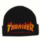 Thrasher Magazine Flame Fold Beanie Black