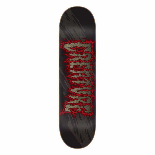 Creature Skateboard Deck Toxica LG 7Ply Birch Black/Red/Grey 8.25"