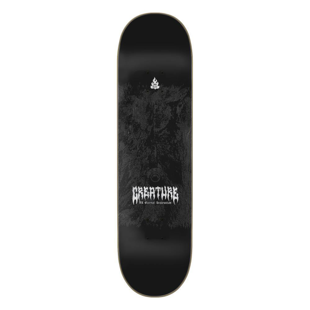 Creature VX Gonzalez Mortem Skateboard Deck Black Silver 8.375"
