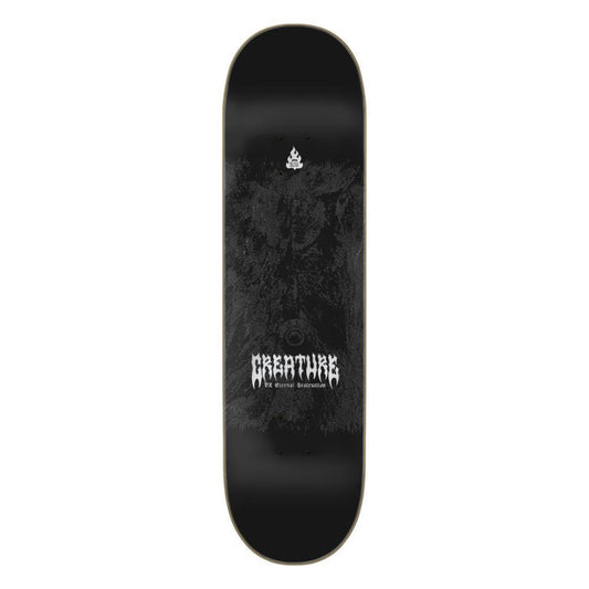 Creature VX Gonzalez Mortem Skateboard Deck Black Silver 8.375"