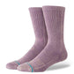 Stance Socks Icon Dyed Crew Plum Large UK7 to UK11