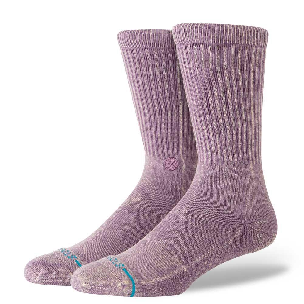 Stance Socks Icon Dyed Crew Plum Large UK7 to UK11