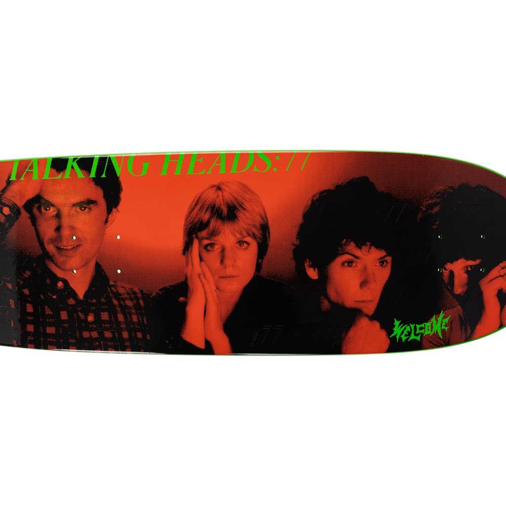 Welcome Skateboards X Talking Heads Psycho Deck Green Dip 10.1"