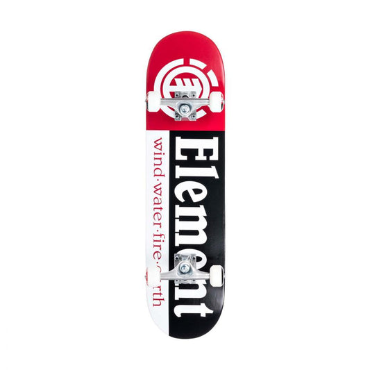 Element Factory Complete Skateboard Section Red Black White 7.75"