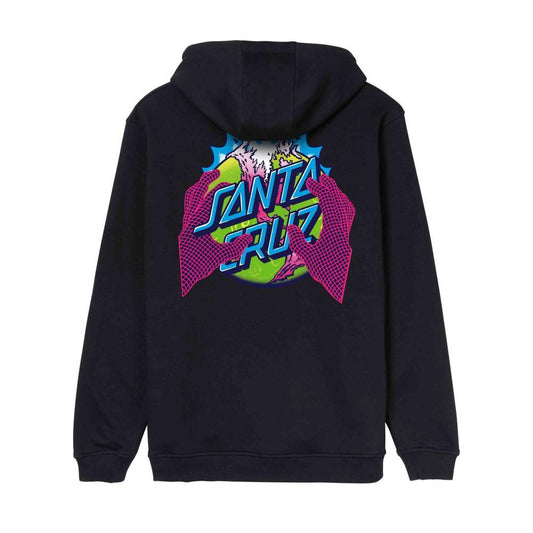 Santa Cruz Hooded Sweatshirt Kendall End Of The Dot Black Medium