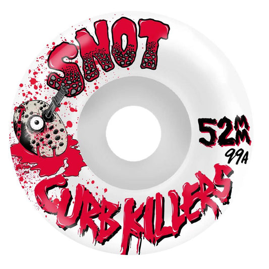 Snot Wheels Curb Killer Conical Skateboard Wheels White 52mm 99a