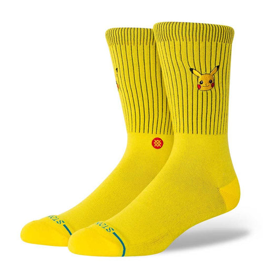 Stance Socks X Pokémon Pikachu Crew Yellow Large