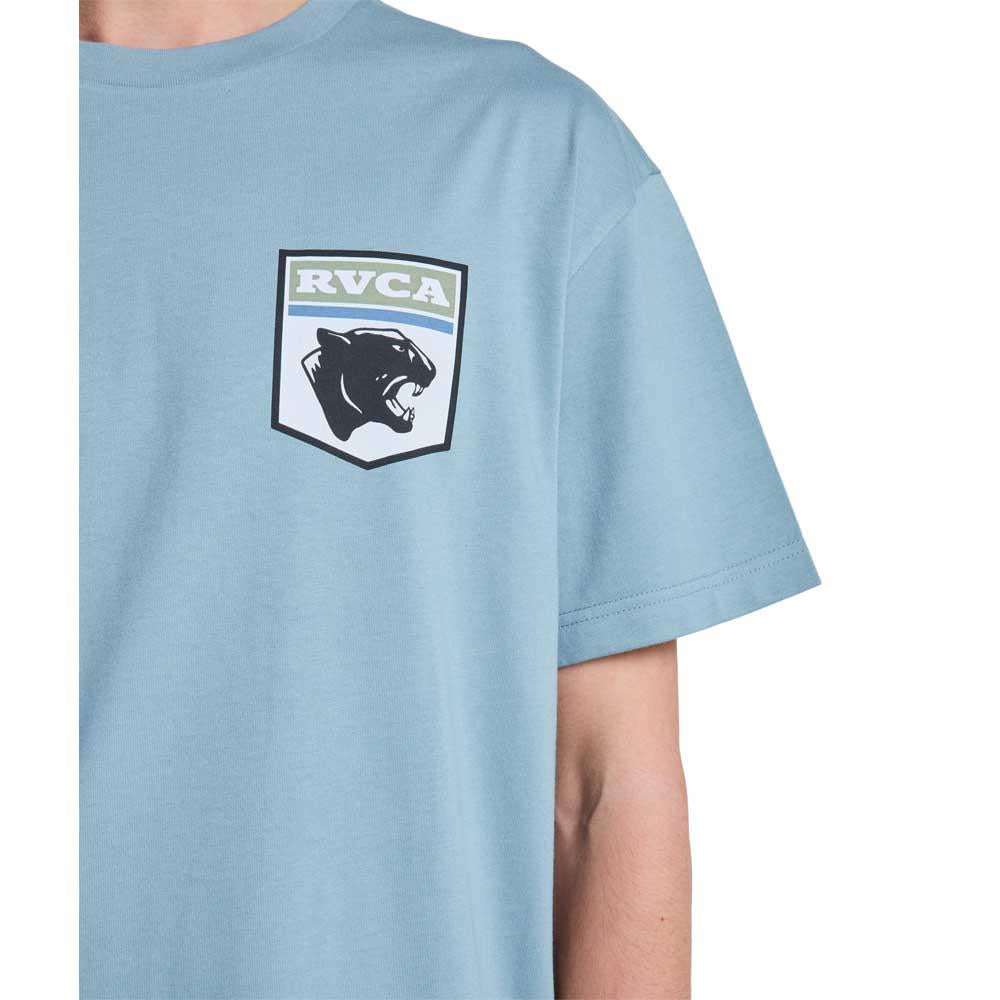 RVCA Pantero Short Sleeve T-Shirt Lead Blue