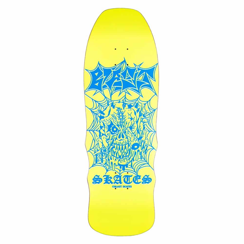 Blast Skates Gnarzone 2 Custom Shape Skateboard Deck 10.25" Neon