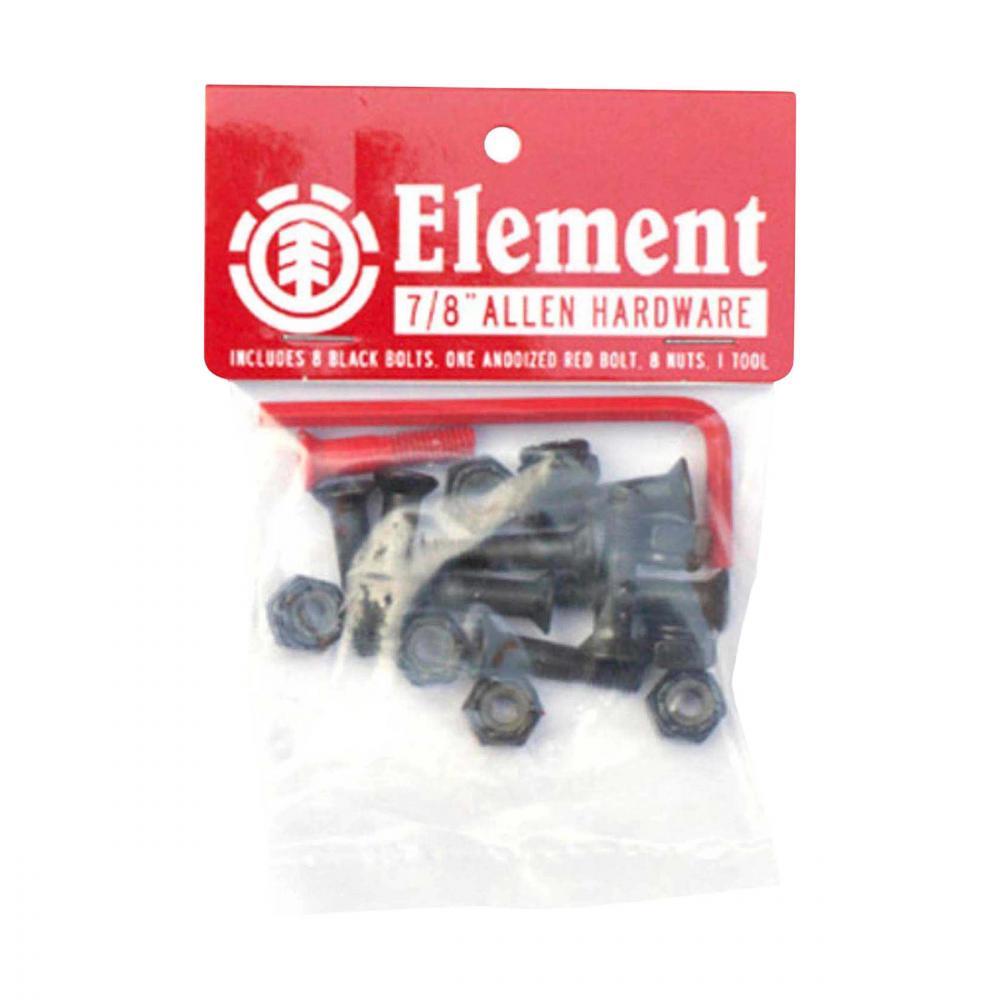 Element Skateboards 7/8" Allen Hardware Skateboard Bolts 8 Black 1 Red