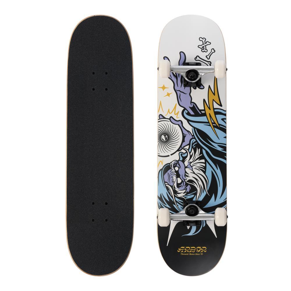 Arbor Street Factory Complete Skateboard Revert Wizard White 8.25"