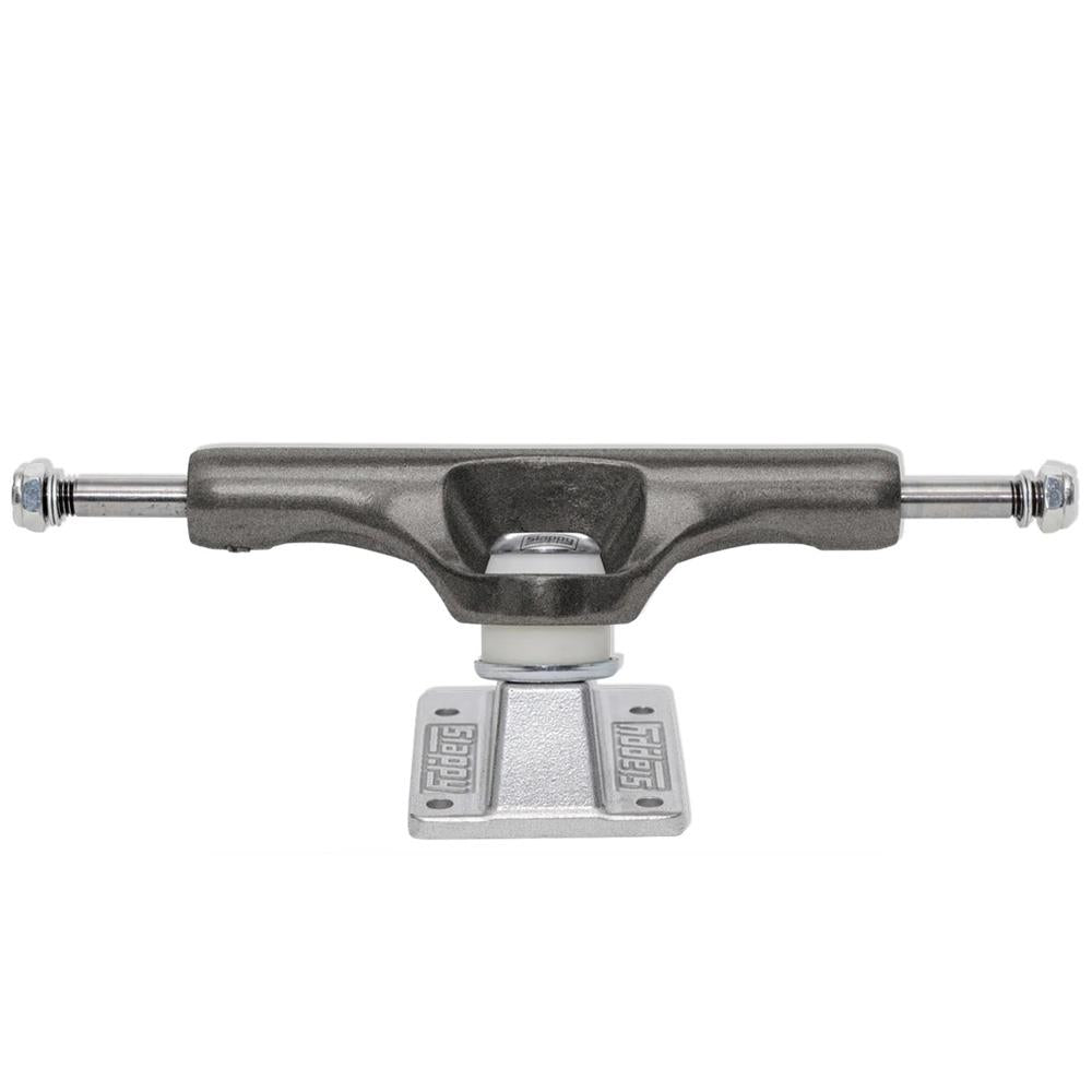 Slappy ST1 Ultra Low Inverted Kingpin Hollow Lights Skateboard Trucks Gunmetal Polished 8.5"