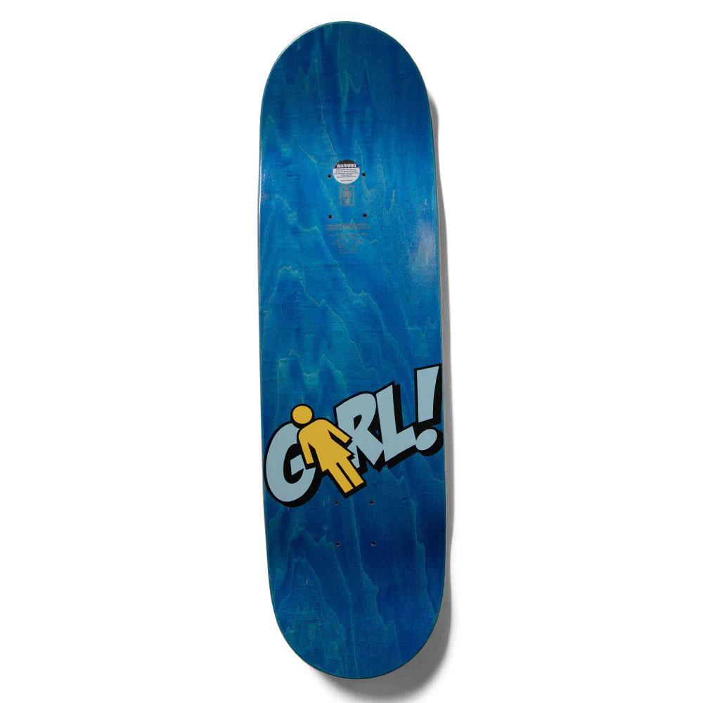 Girl Davis Blammo Skateboard Deck Blue G052 8.25"