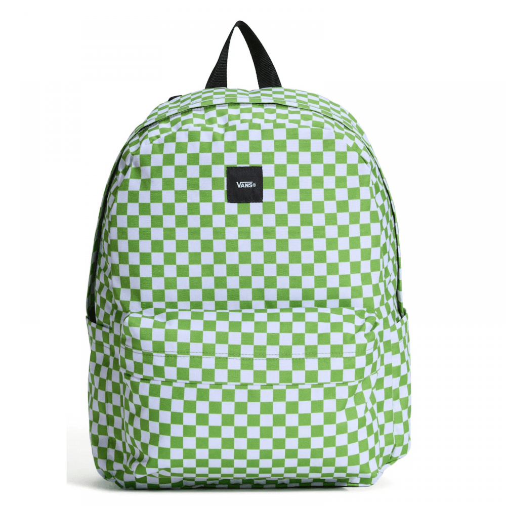 Vans Old Skool Check Backpack Checkerboard Pattern Lime Burst