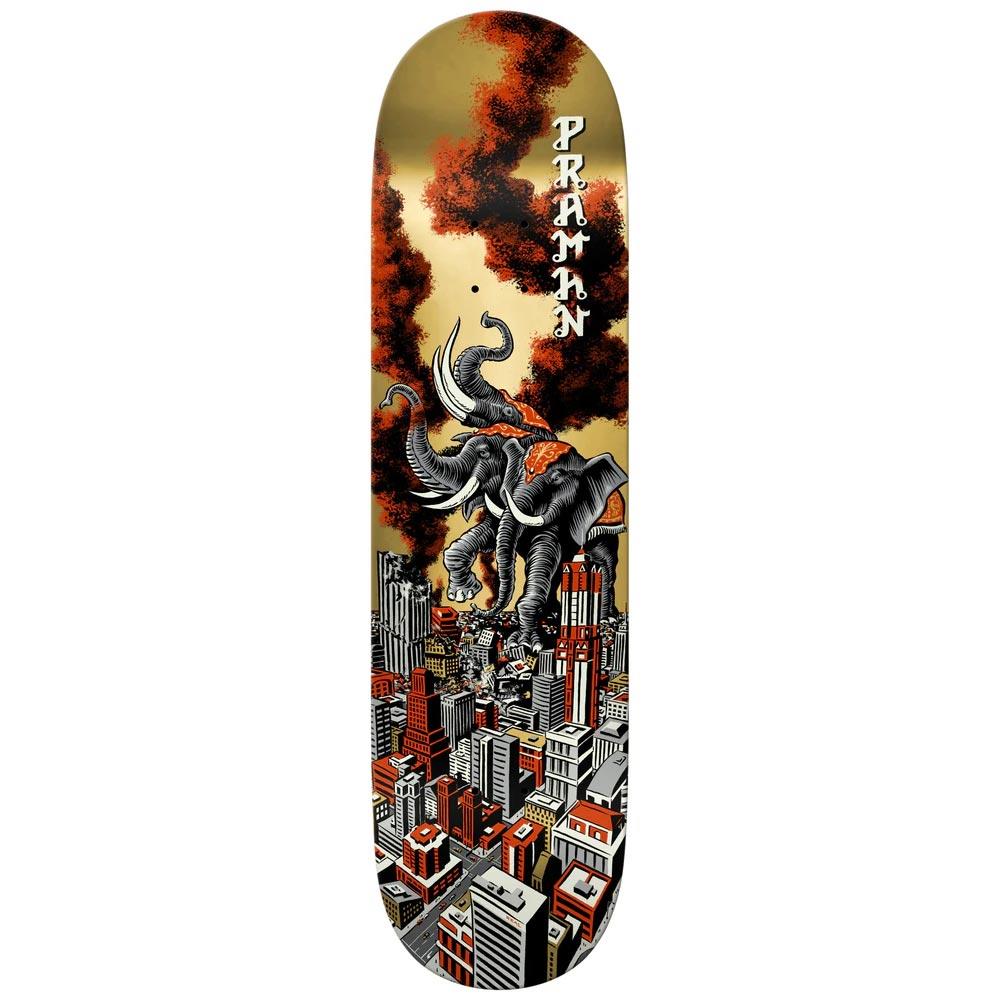 Real Praman Rampage Ltd. Deck Gold Skateboard Deck 8.38"