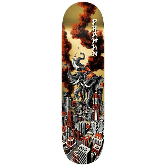 Real Praman Rampage Ltd. Deck Gold Skateboard Deck 8.38"