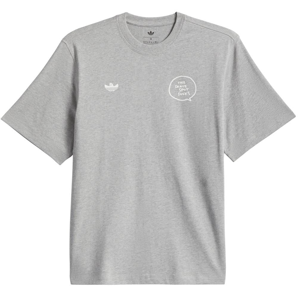 Adidas Skateboarding Gonz Spot T-Shirt Grey Heather