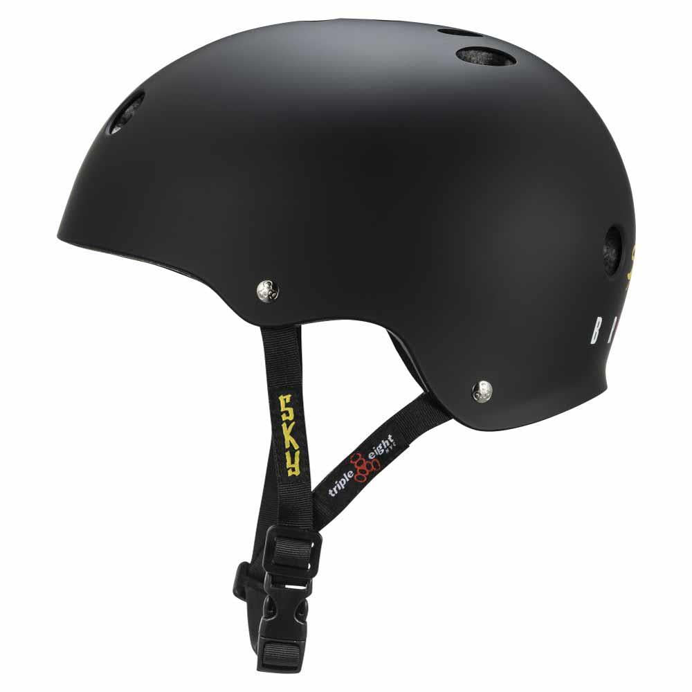 Triple Eight Deep Cover Skateboard Helmet Helmet Black