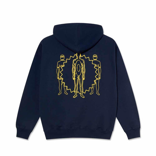 Polar Skateboards Anyone Out There Dave Hooded Sweatshirt New Navy