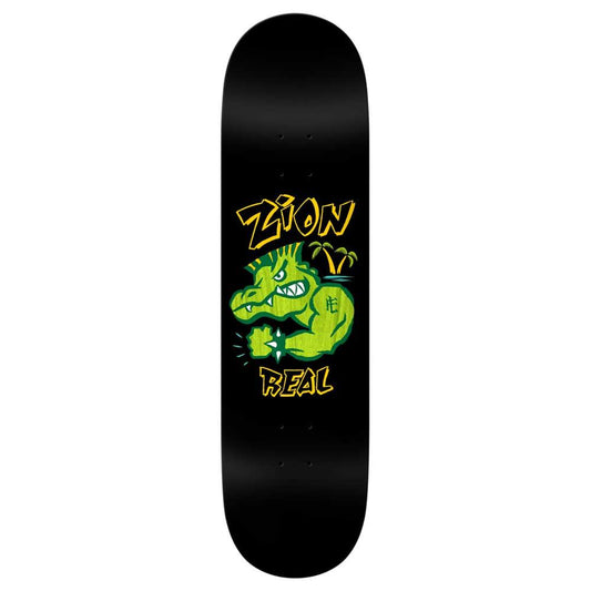 Real Skateboards Zion Bad Gator Heavy Weight Skatebolard Deck Black 8.5"