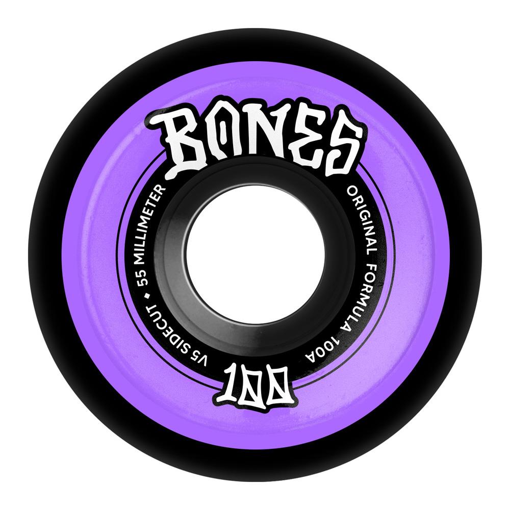 Bones Skateboard Wheels OG Formula 55mm V5 100a Black