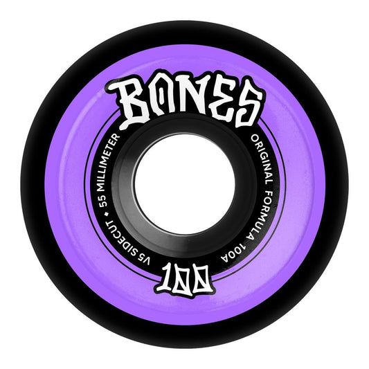 Bones Skateboard Wheels OG Formula 55mm V5 100a Black