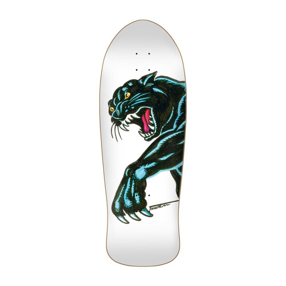 Santa Cruz Reissue Skateboard Deck Natas Sketch Panther White Multi 10.54"
