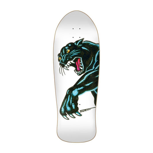 Santa Cruz Reissue Skateboard Deck Natas Sketch Panther White Multi 10.54"