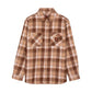Santa Cruz Skateboards Shirt Apex Shirt Brown Check
