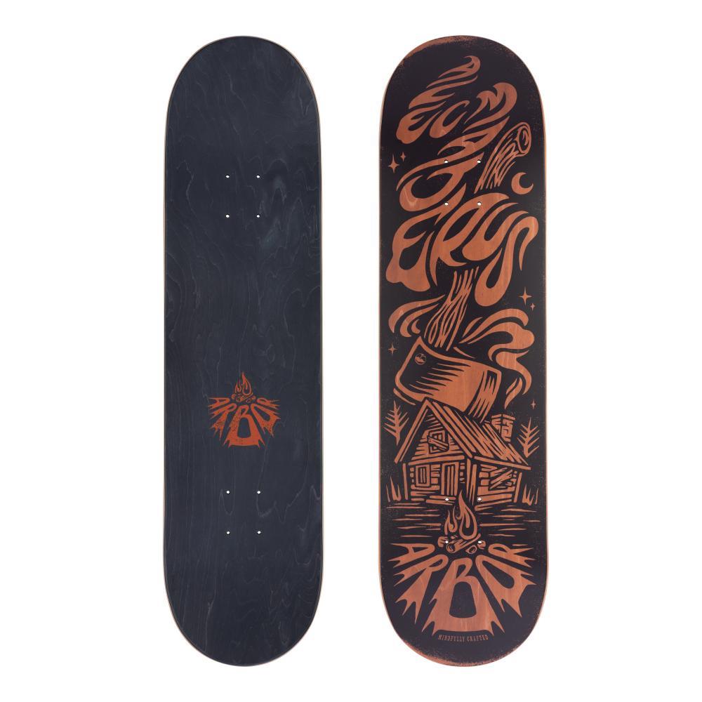 Arbor Pro Skateboard Deck Alec Home Black Brown 8.375"