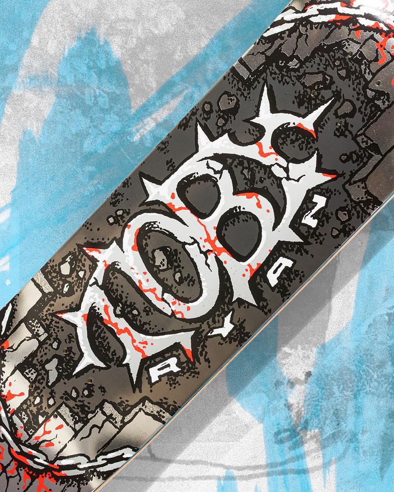 Real New Pro Pro Toby Ryan Oval Skateboard Deck Silver 8.38"