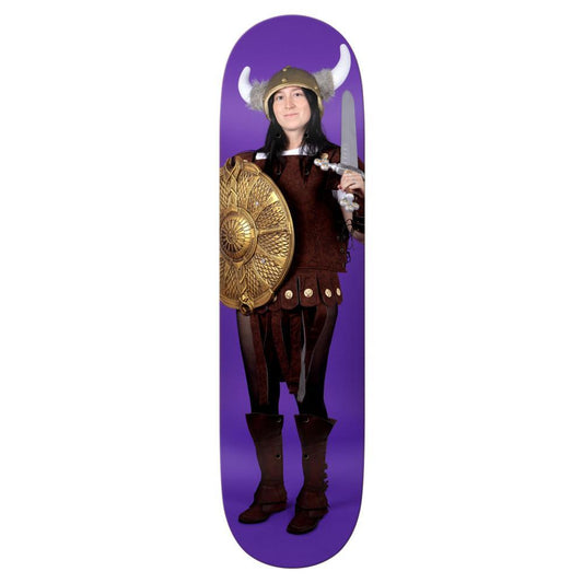 Real Skateboards Nicole Hause Viking Purple Skateboard Deck 8.38"