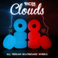 Ricta Clouds Skateboard Wheels Glow In The Dark 78a Aqua 57mm