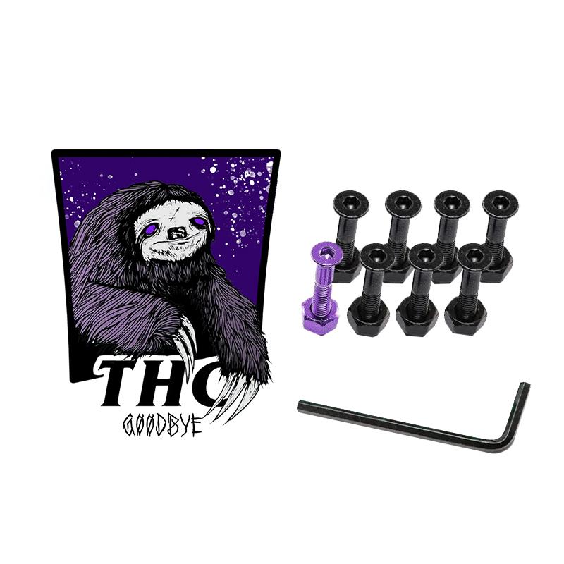 The Hardware Company THC LTD Goodbye 1" Allen Bolts And Nuts Purple