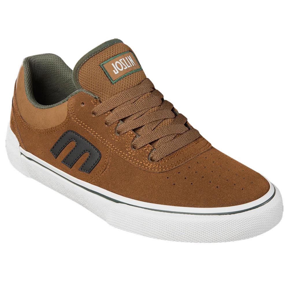 Etnies Joslin Vulcanised Brown Green Skate Shoe