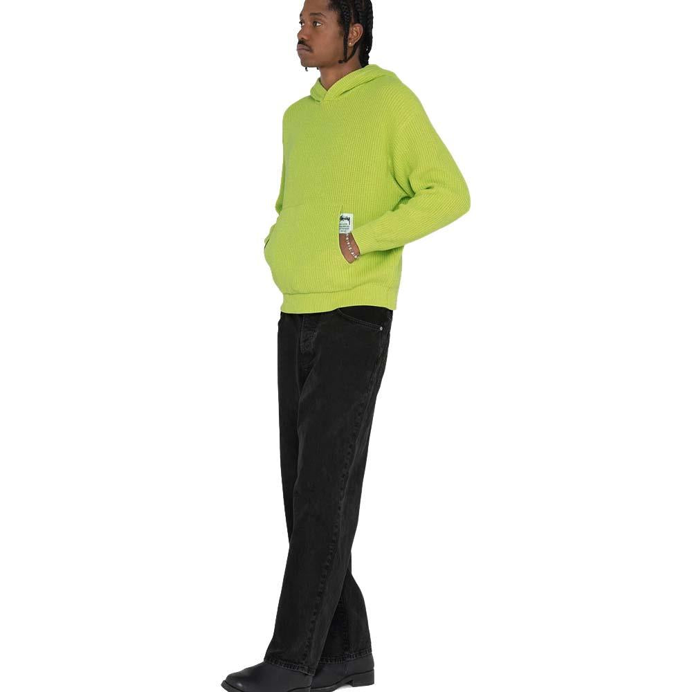 Lime green hoodie men best sale