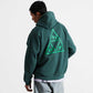 Huf Triple Triangle Pullover Hooded Sweatshirt Forest Green Green