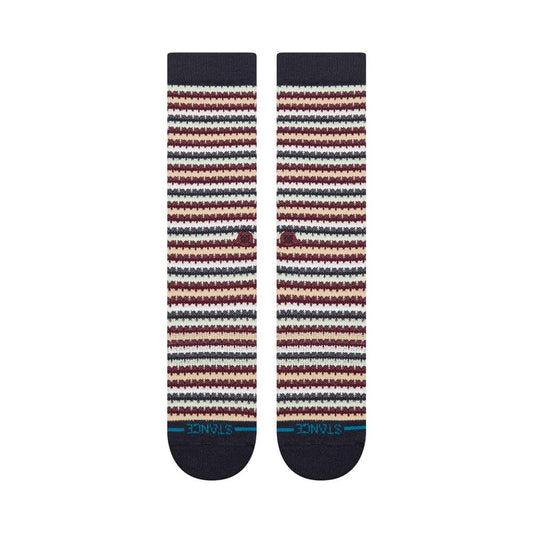 Stance Socks Chiclets Waffle Knit Crew Navy Large