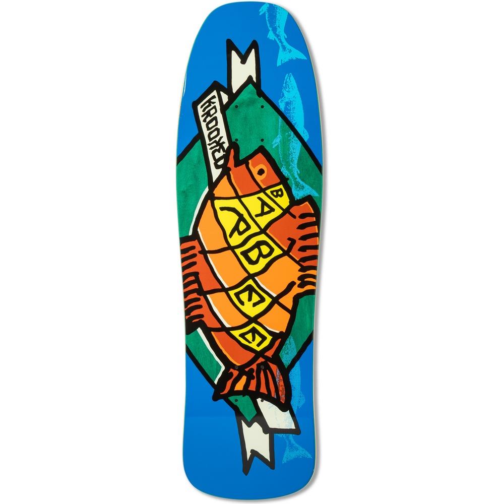 Krooked Barbee Trophy Skateboard Deck Blue 9.5"
