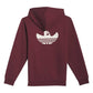 Adidas Skateboarding Shmoo Zip Up Hooded Sweatshirt Dark Red Aluminium