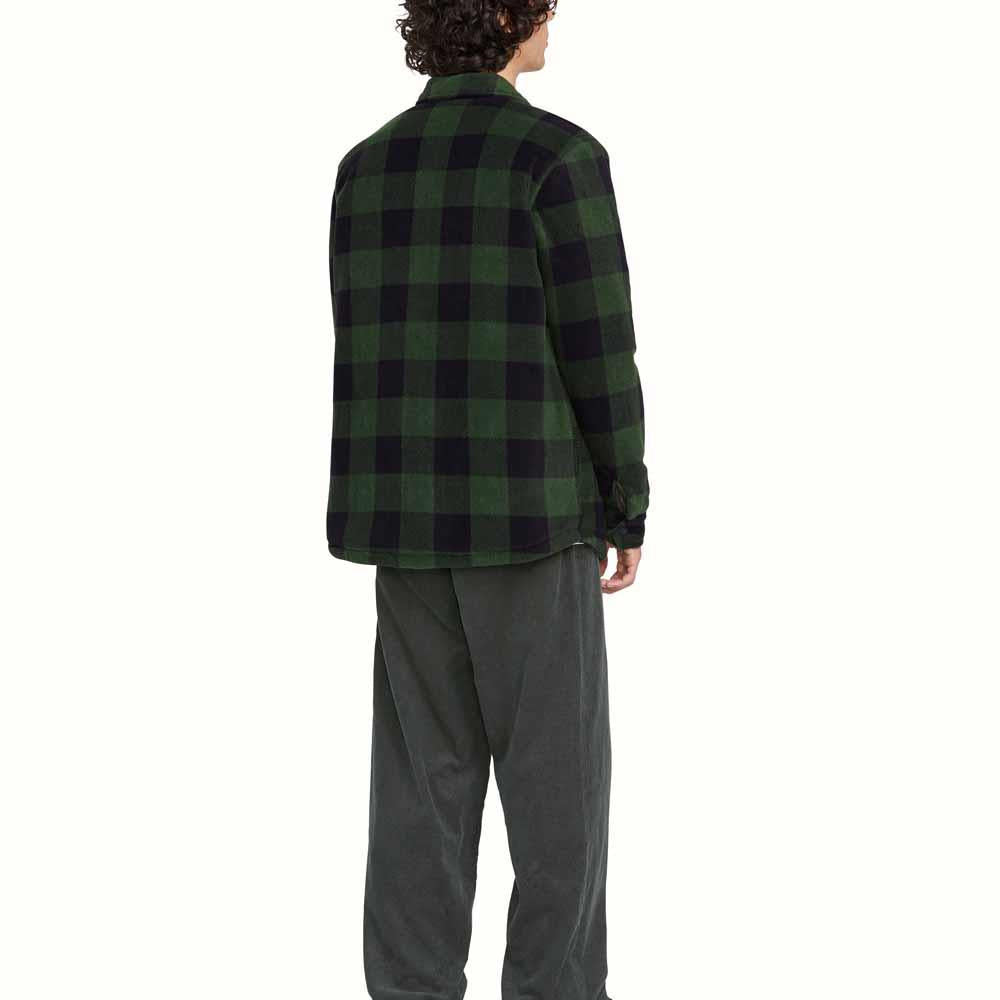 Volcom Bowered Fleece Long Sleeve Shirt Dark Pine