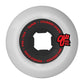 OJ Skateboard Wheels Dressen Rose Skull Dual Duro 99a/95a White 56mm