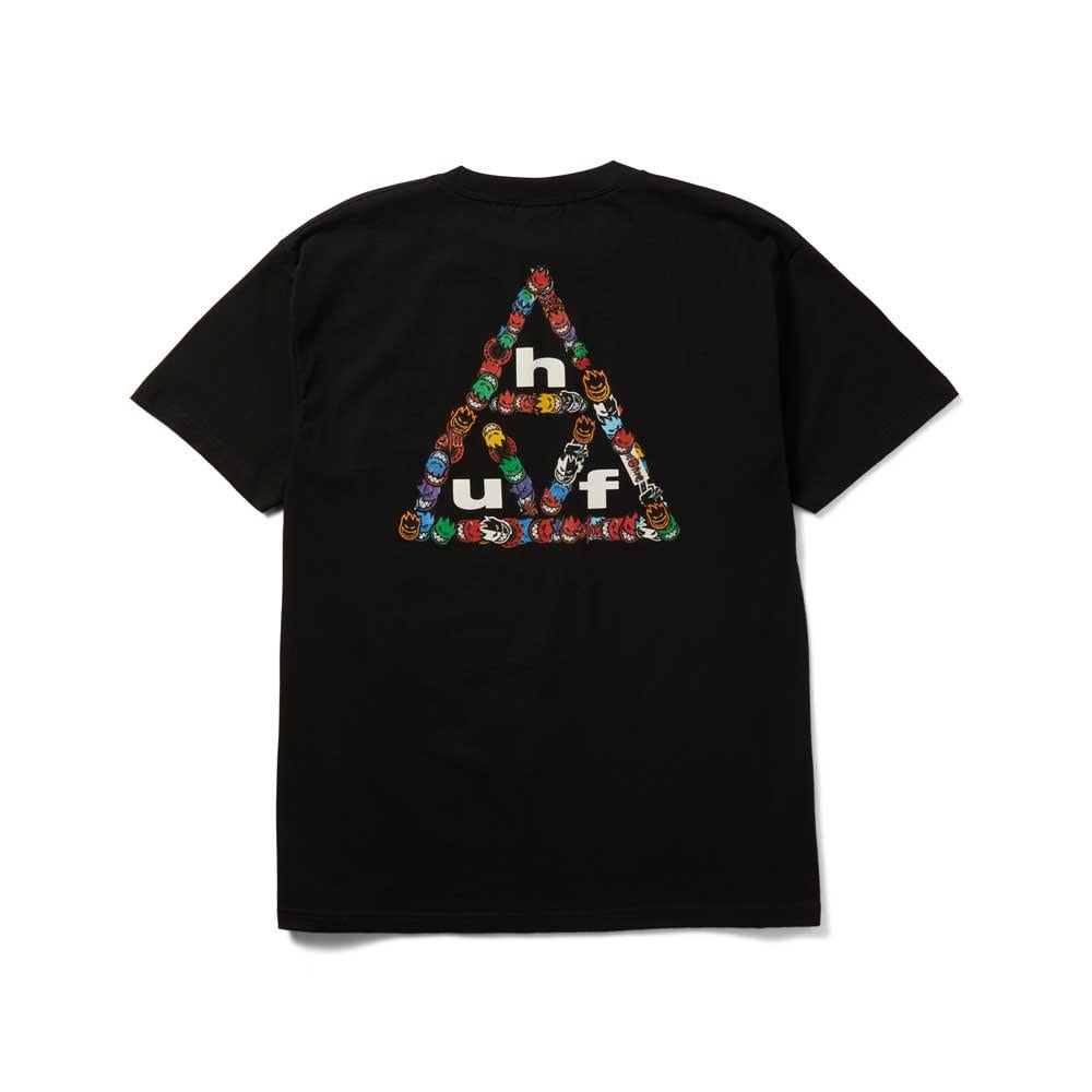 HUF X Spitfire Sticker TT Short Sleeve T-Shirt Black