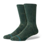 Stance Socks Icon Dyed Crew Pine Green Large