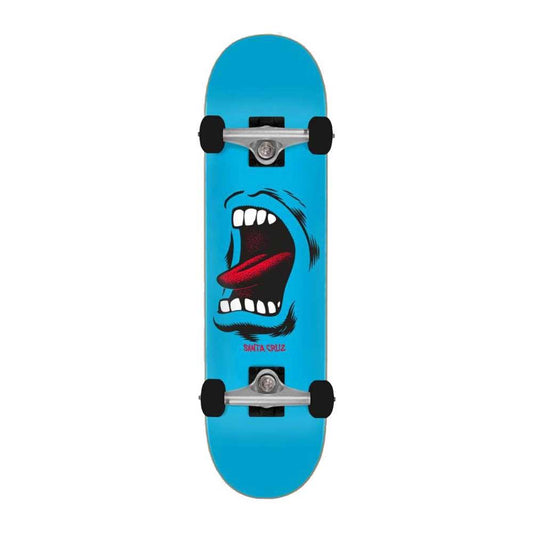 Santa Cruz Complete Skateboard Screaming Big Mouth Full Blue 8"