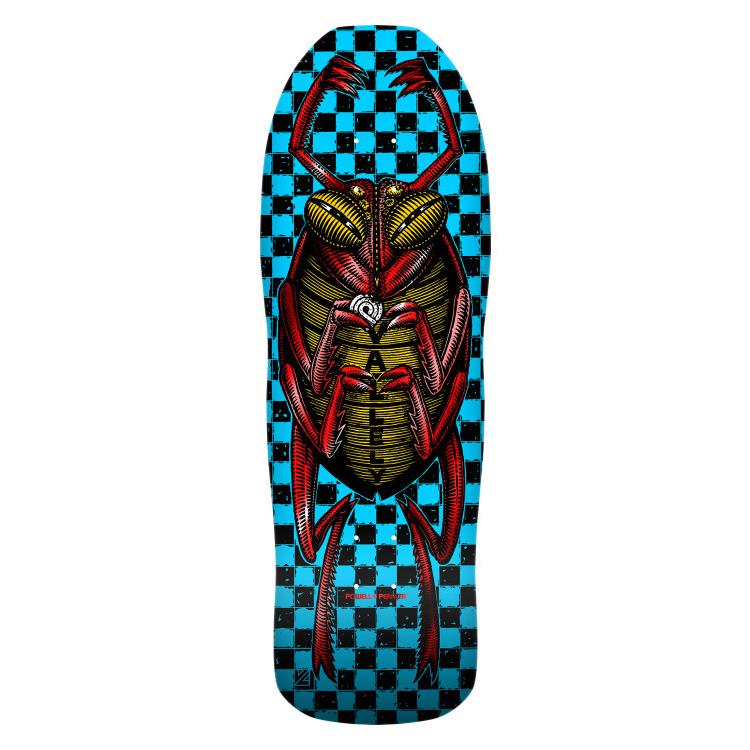 Powell Peralta Mike Vallely Bug '02' Blue Red Foil Skateboard Deck 10.0"